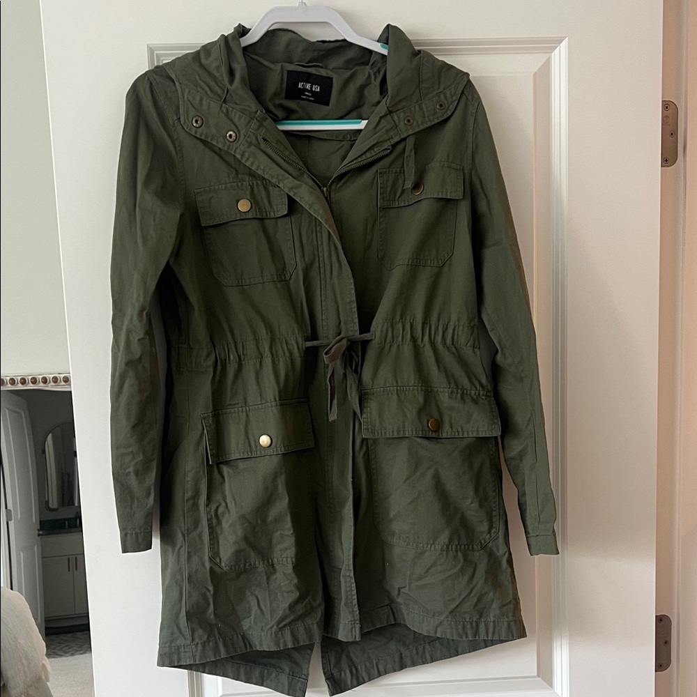 Active USA Dark Green Utility Jacket